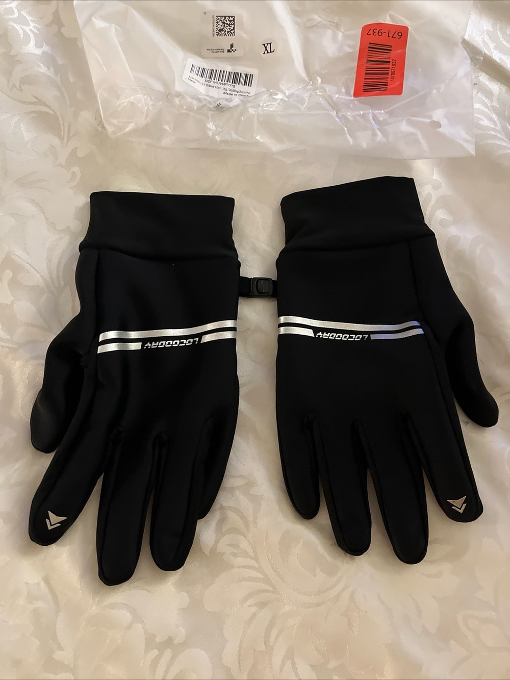 LOCOODRY Winter Warm Gloves Thermal Anti Slip Water Repellent Running Cycling XL